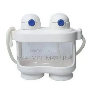 Creative Dual-Compartment Binocular-Style Water Bottle With Carrying