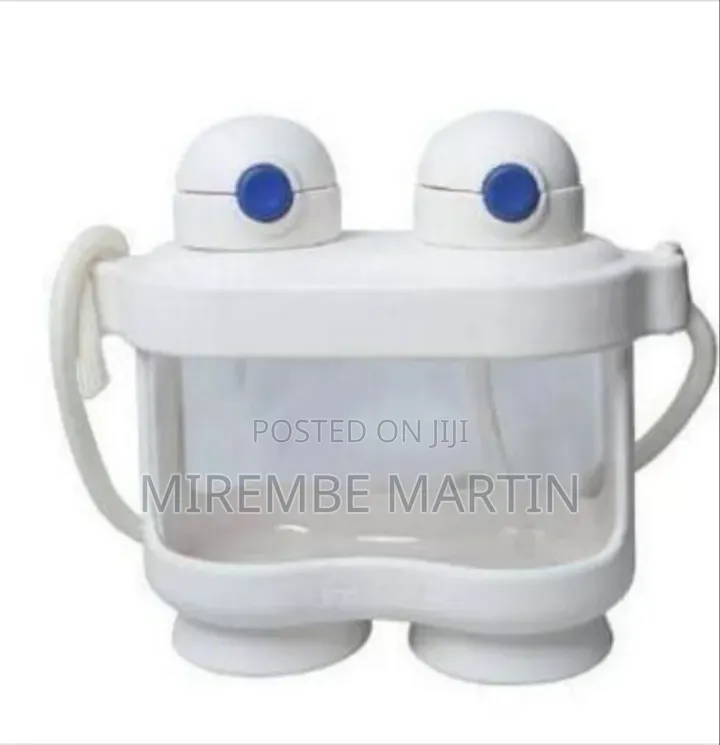 Creative Dual-Compartment Binocular-Style Water Bottle With Carrying