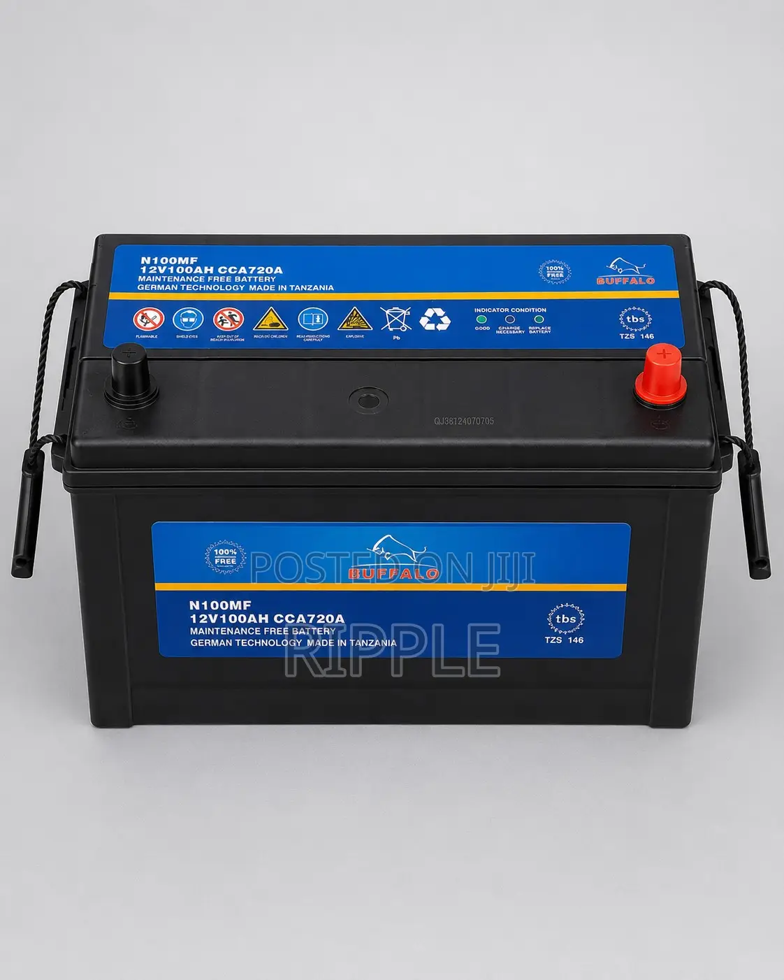 100Ah Buffalo N100 720CCA Maintenance Free Car Battery 12V