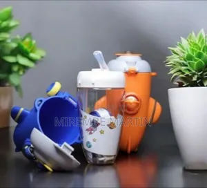 Novelty Rocket-Shaped Sippy Cup / Water Bottle