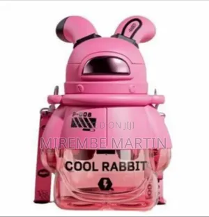 Novelty Rabbit-Shaped Water Bottle With Shoulder Strap