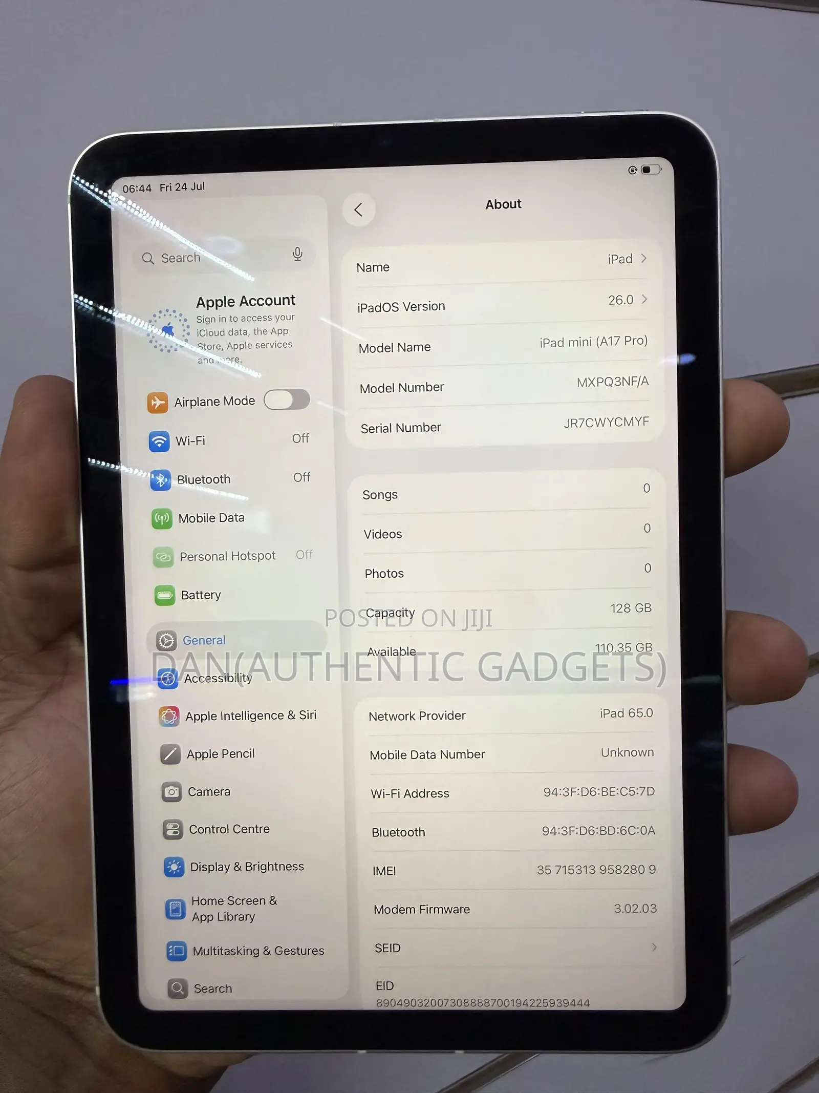 Apple iPad mini 7 128 GB Silver