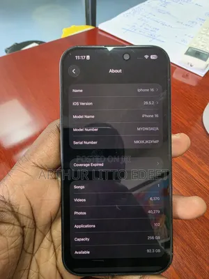 Apple iPhone 16 256 GB Black