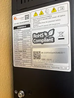 Felicity 4kVA 4kW 24V Hybrid Solar Inverter 120A MPPT