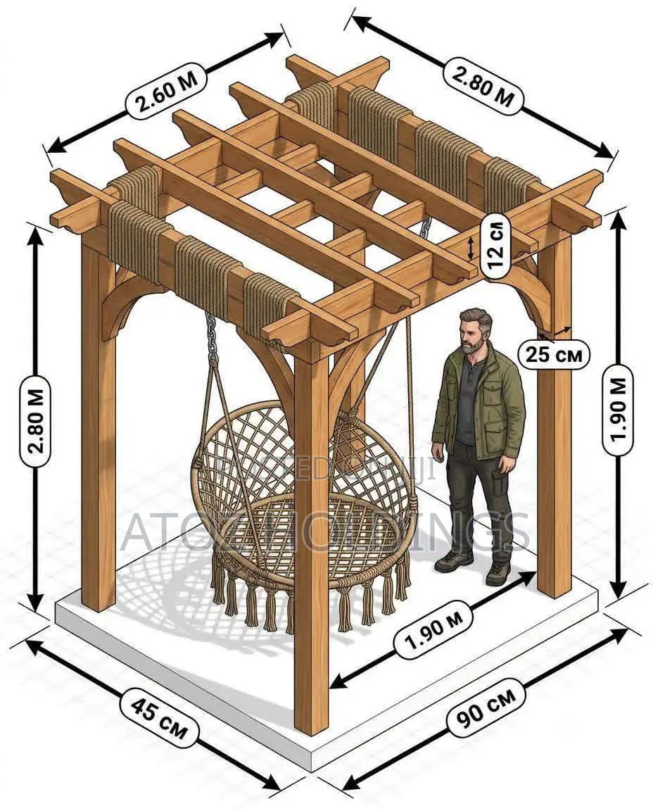 Pergolas/Simple Wooden Pergolas From 385,000/- Per Square Meter
