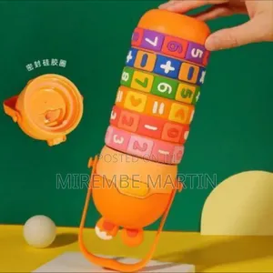 Interactive Kids' Water Bottle With Math Slide Ring