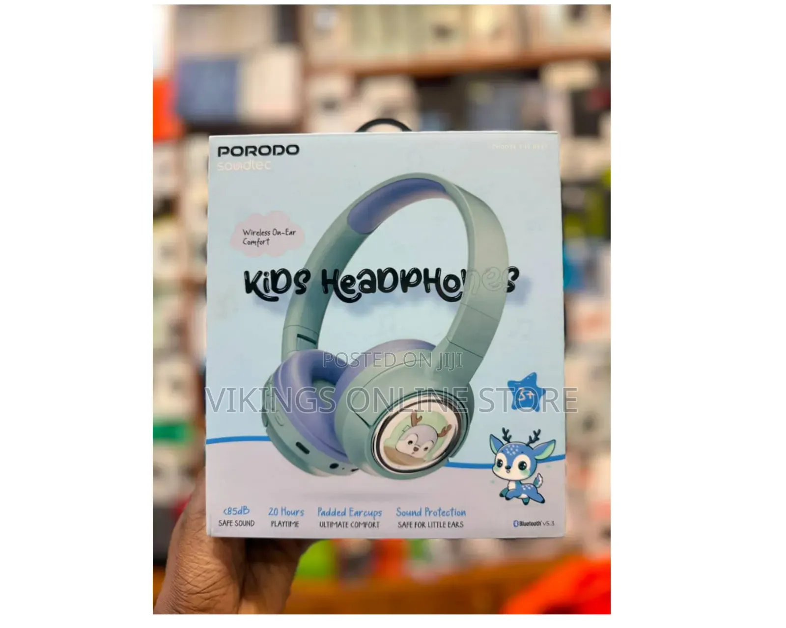 Porodo Soundtec Moose Wireless Kids Headphones