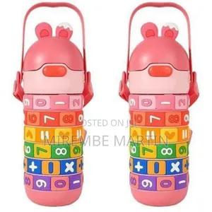 Interactive Kids' Water Bottle With Math Slide Ring
