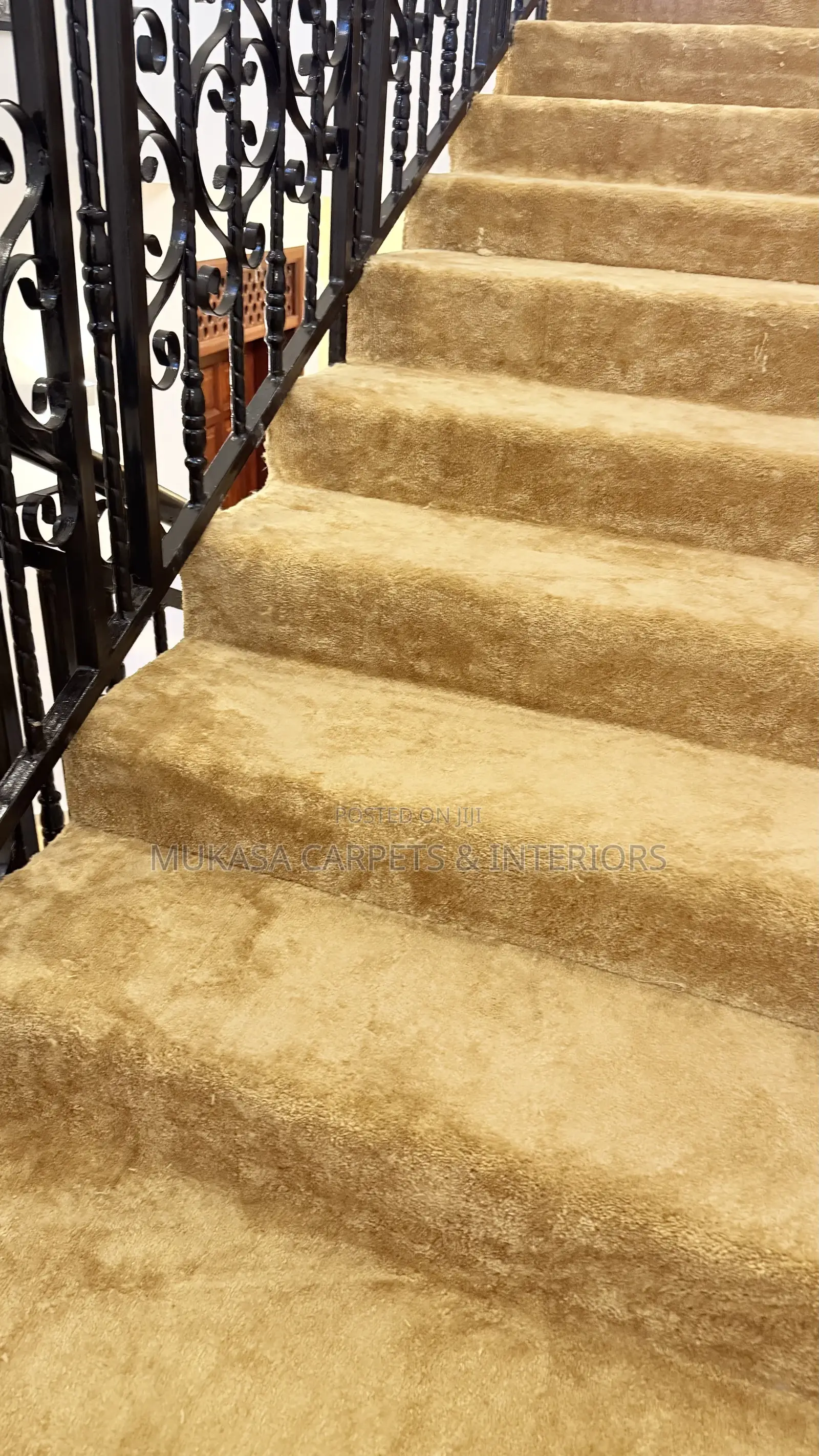 Soft Stair Carpet Uganda – Galaxy Carpet Installation
