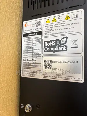 Felicity 4kW Solar Hybrid Inverter 24V 6.2kWp PV Capacity