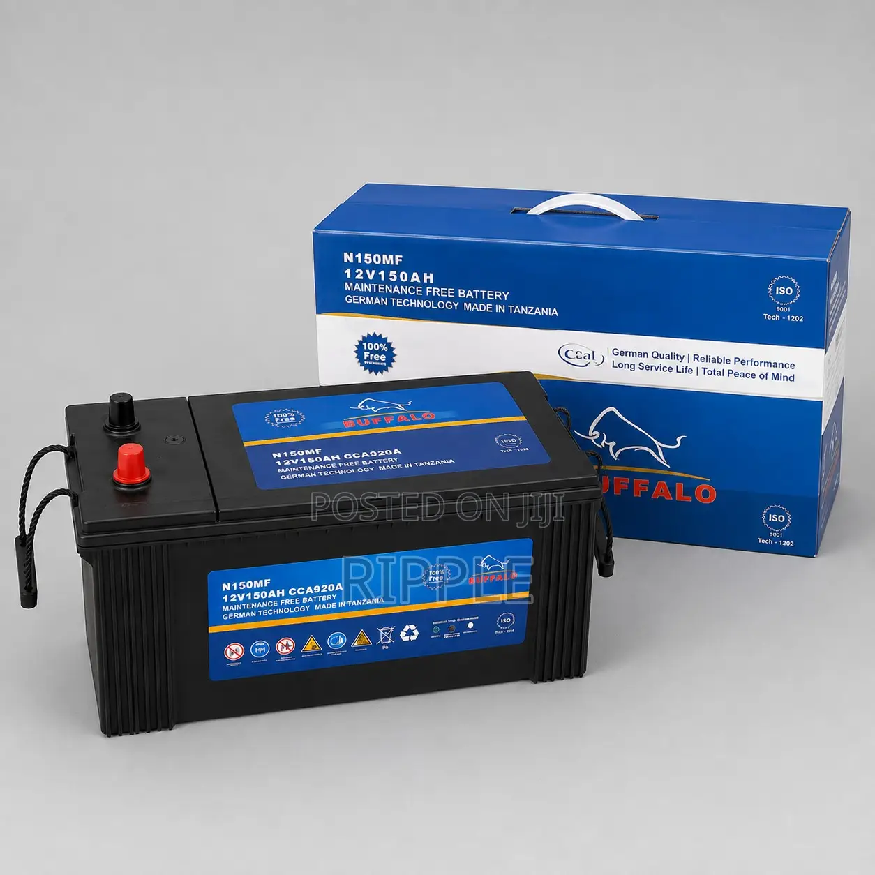 150Ah Buffalo N150 920CCA Maintenance Free Car Battery 12V