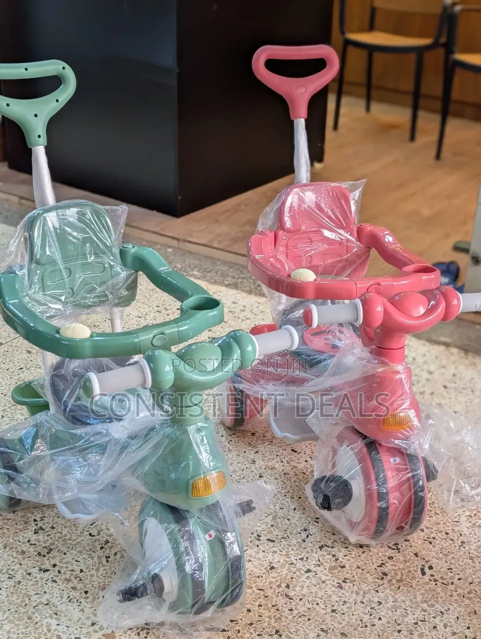 Plastic Kids Tricycle With Bottle Holder