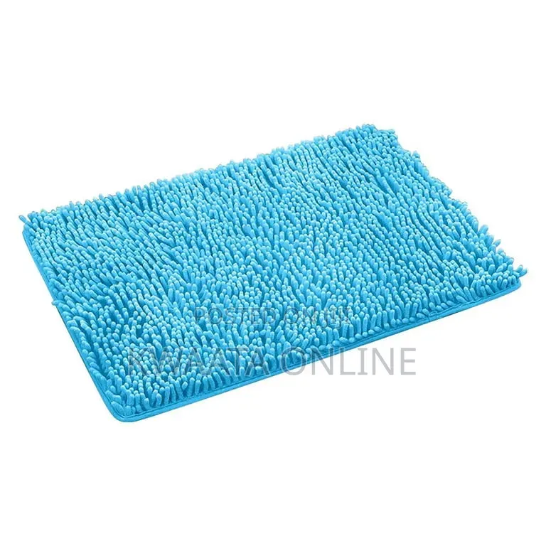 1 PC Shagged Bathroom Mat Absorbent Room Door Chenille Foot Mat(40x60)