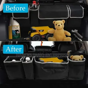 Hanging Car Trunk Organizer With Multi-Pocket Storage