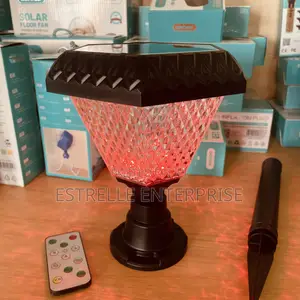 100W Solar Garden Light With RGB, White, Yellow and Color Changing