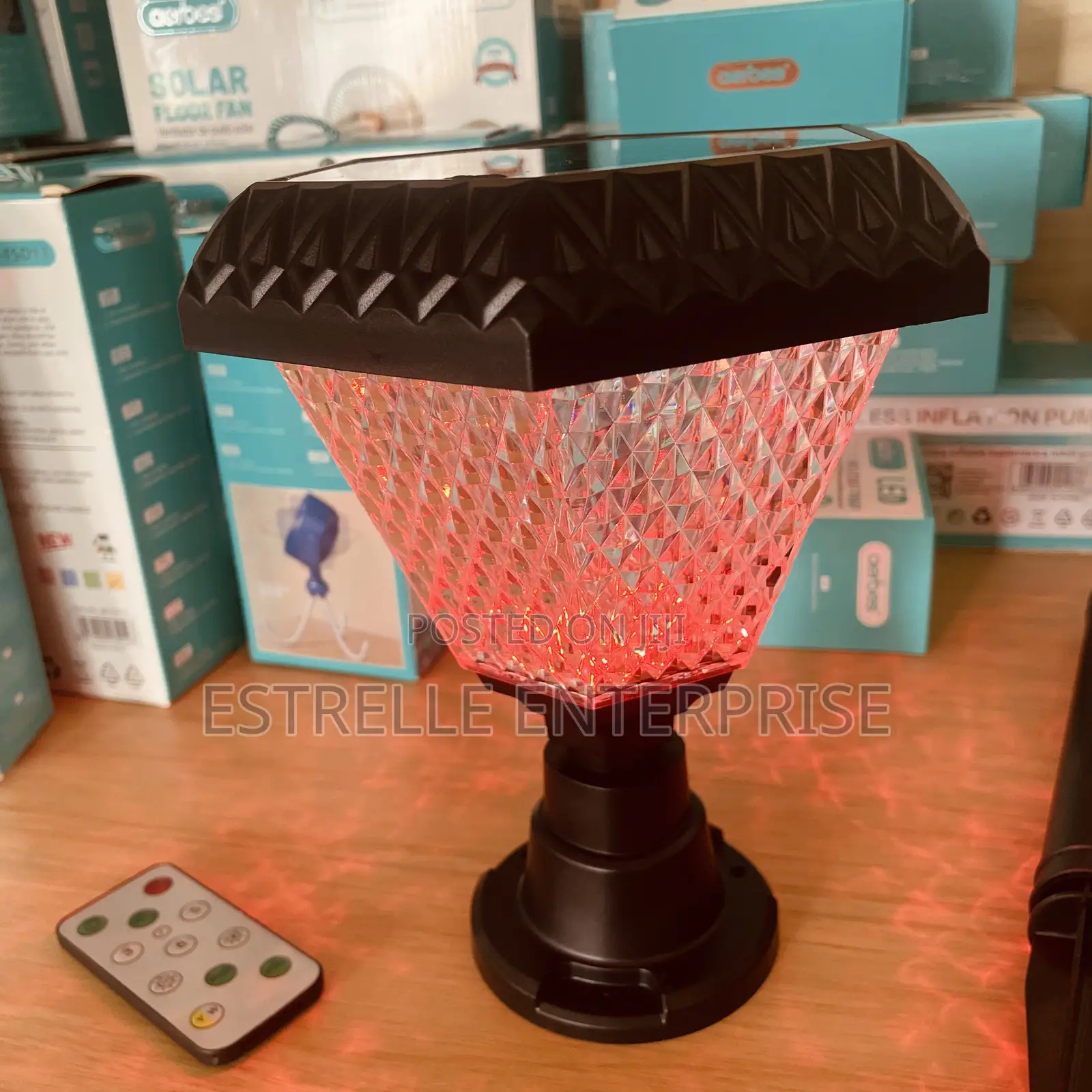 100W Solar Garden Light With RGB, White, Yellow and Color Changing