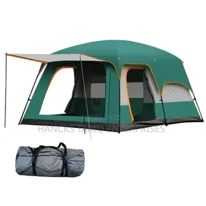 Large Multi-Room Family Camping Tent With Awning Canopy and Carry Bag