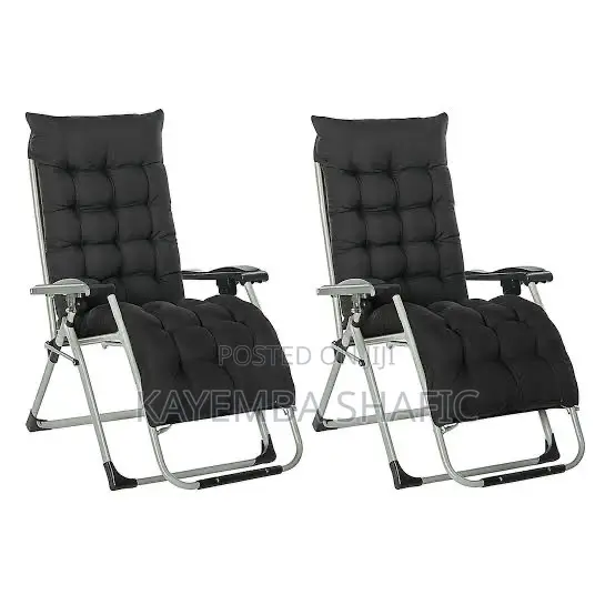 Padded Zero Gravity Reclining Patio Lounge Chair With Cushion