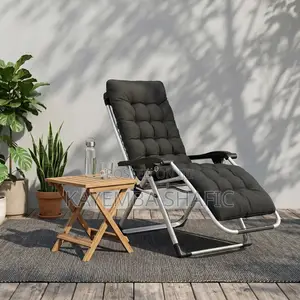 Padded Zero Gravity Reclining Patio Lounge Chair With Cushion