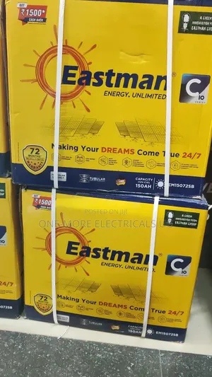 Eastman Gel Tubular Batteries 200ah/12volts Indian Made