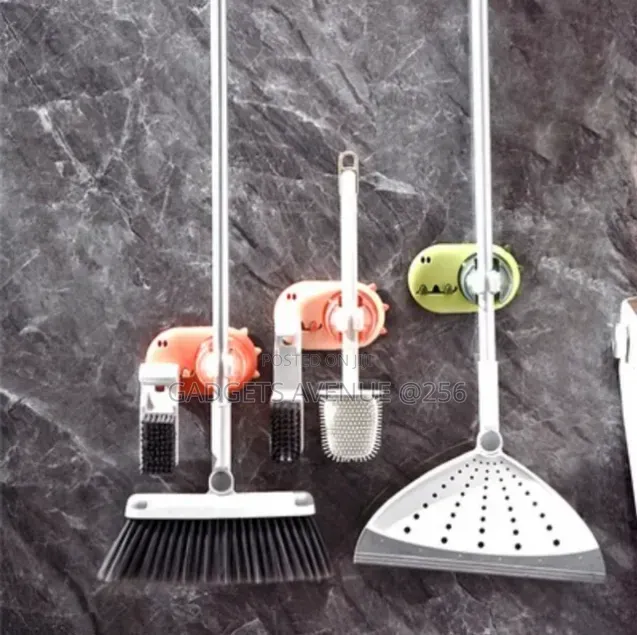 Wall-Mounted Mop and Broom Holder