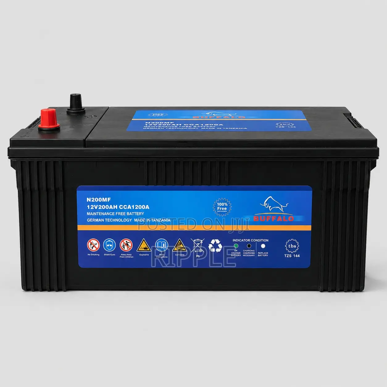 200Ah Buffalo N200MF 1200CCA Maintenance Free Heavy Duty Battery 12V