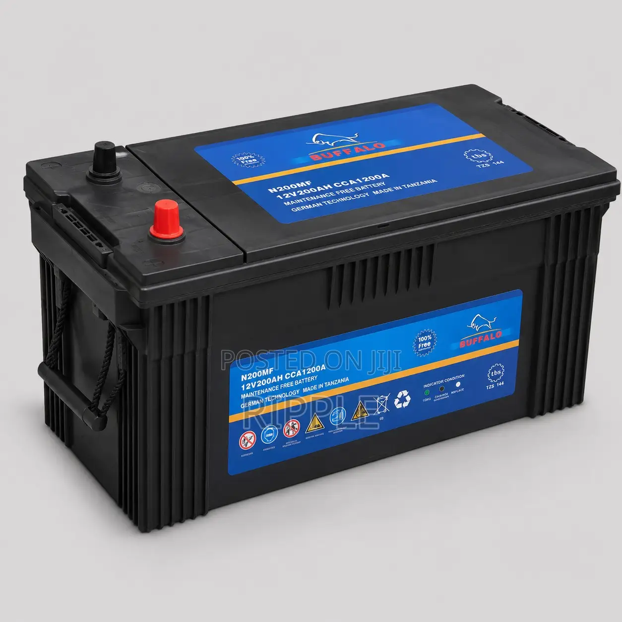 200Ah Buffalo N200MF 1200CCA Maintenance Free Heavy Duty Battery 12V