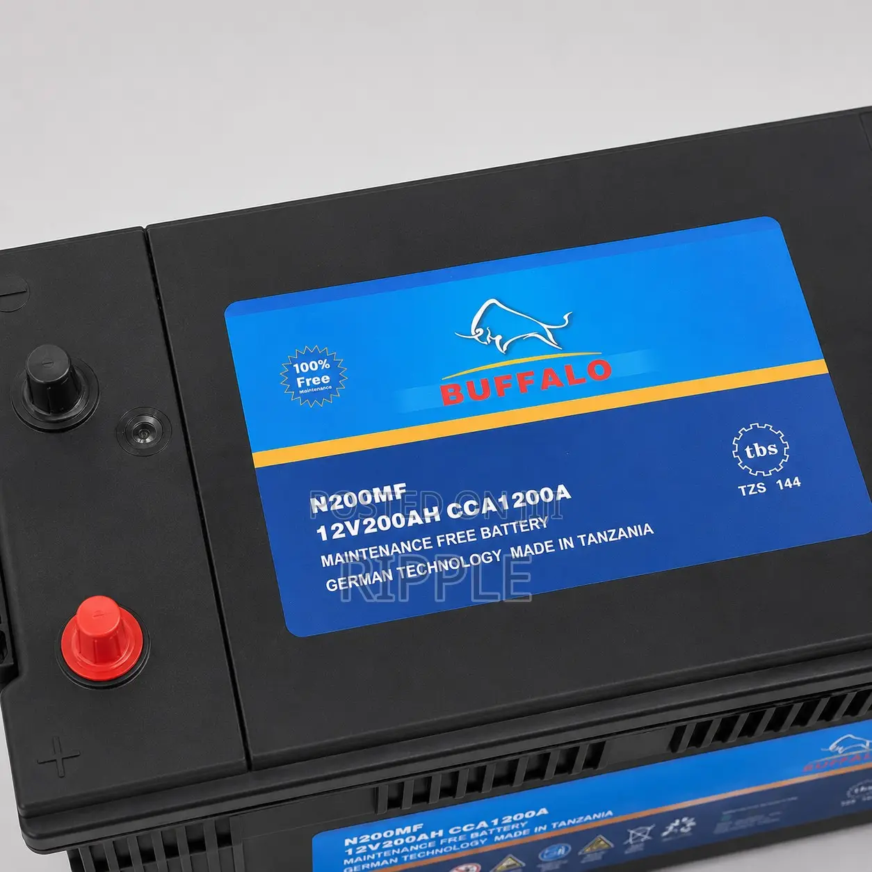 200Ah Buffalo N200MF 1200CCA Maintenance Free Heavy Duty Battery 12V