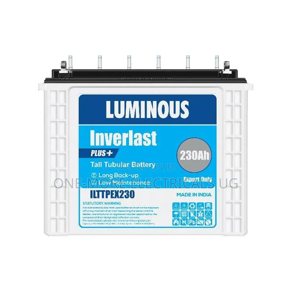 Luminous Inverlast Battery 220ah/12volts Tubular