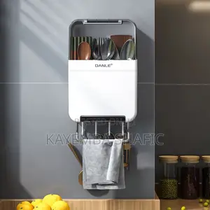 DANLE Wall Mounted Kitchen Organizer Cutlery Holder Rack