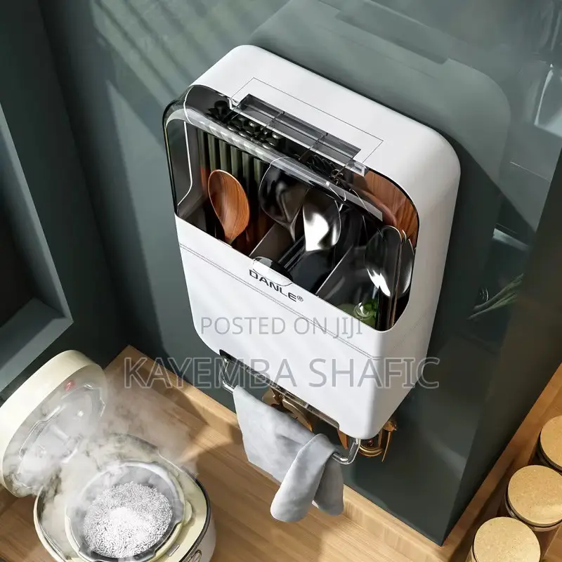 DANLE Wall Mounted Kitchen Organizer Cutlery Holder Rack