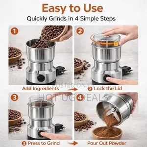 300ml Electric Coffee Spice Grinders - Silver