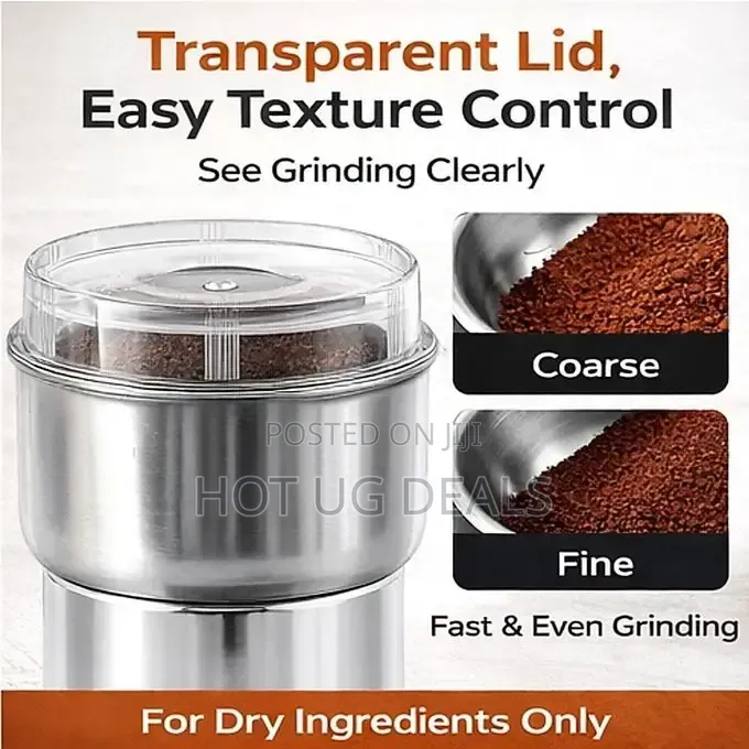 300ml Electric Coffee Spice Grinders - Silver
