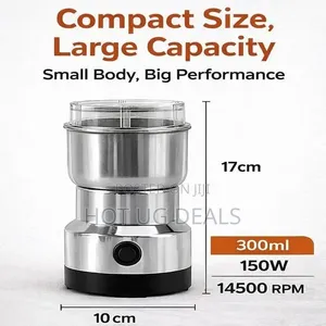 300ml Electric Coffee Spice Grinders - Silver