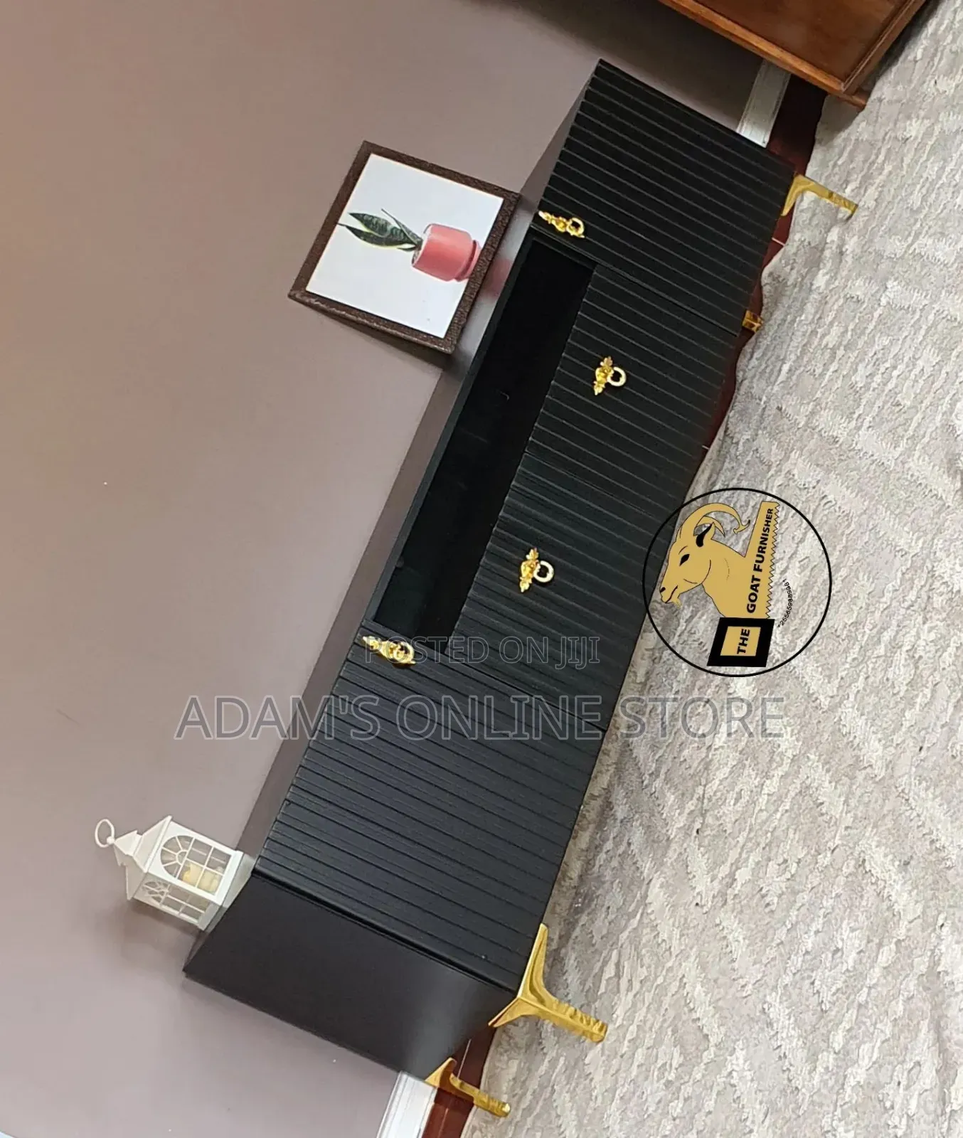 Black 2m TV Stand (200cm)length for Sale