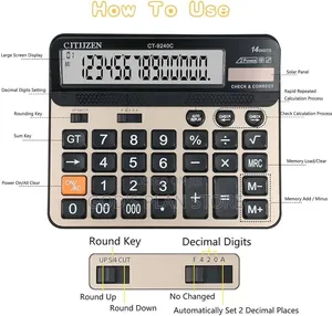 Scientific Calculator 14 Digits LCD Display