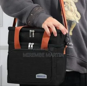 BRIVILAS Dual-Compartment Insulated Lunch Bag / Cooler Bag