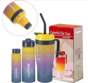 3 Pieces Plastic Colorful Car Cups