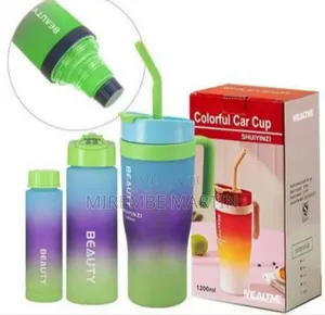 3 Pieces Plastic Colorful Car Cups