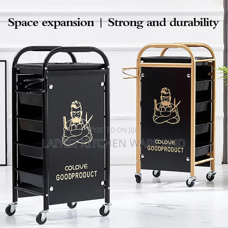 Trolley for Hairdressing Strong Load Capacity, Beauty Spa, Hair Salons