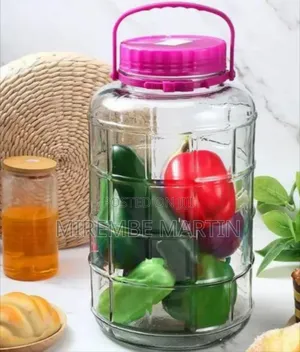 Large Capacity Glass Jar With Carrying Handle