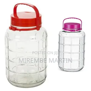 Large Capacity Glass Jar With Carrying Handle