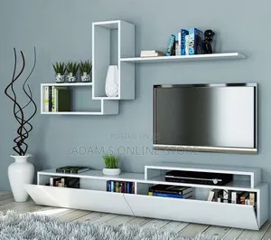 Wall Mount TV Stand Television 📺 for Sale in Brown and White