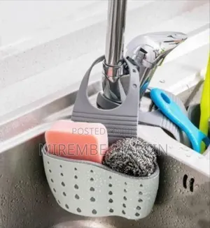 Adjustable Sink Caddy / Faucet Hanging Organizer for Sponges