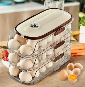 Three Layer Stackable Automatic Rolling Egg Dispenser