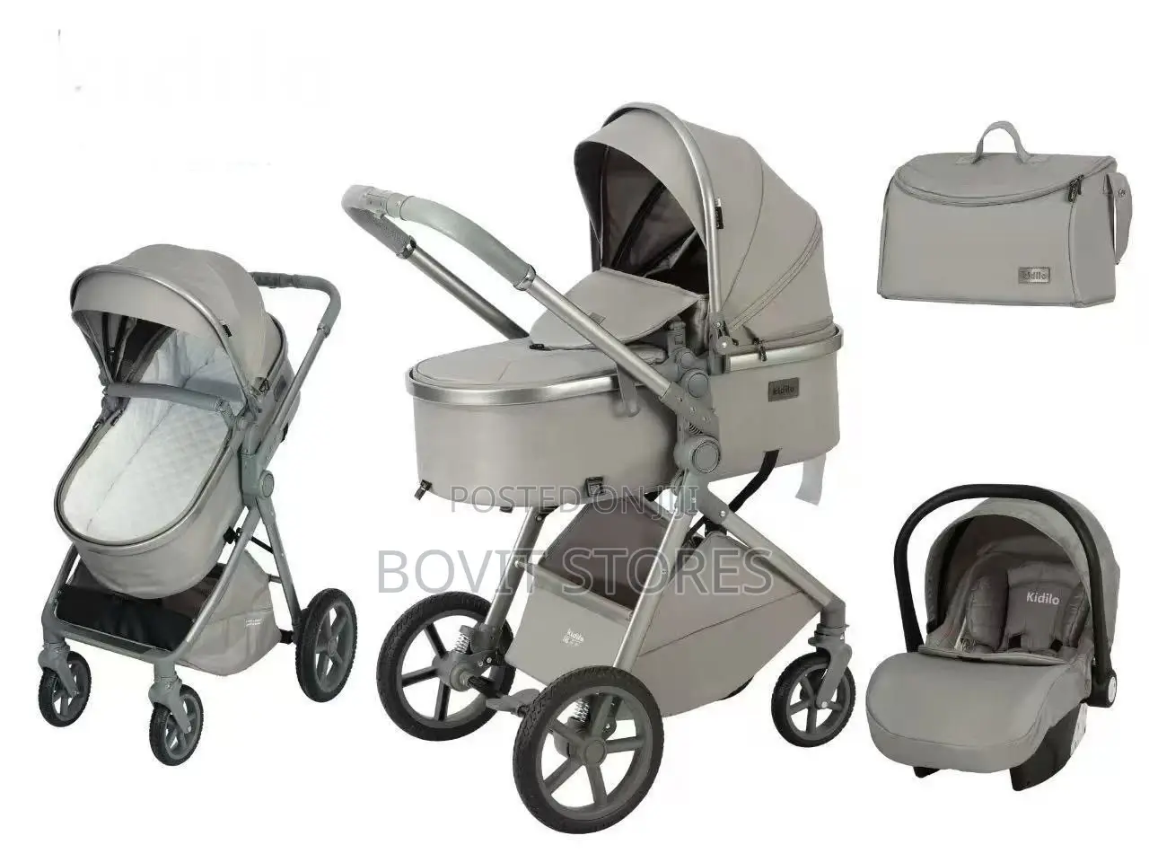 Kidilo 3in1 Kids Stroller Set