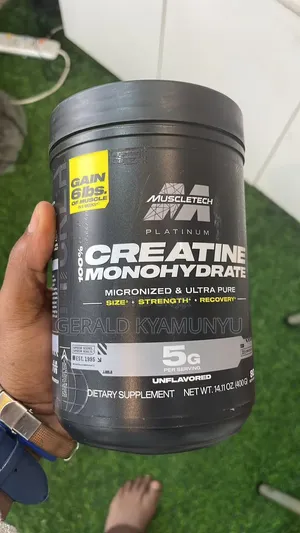 MuscleTech Platinum 100% Creatine Monohydrate.