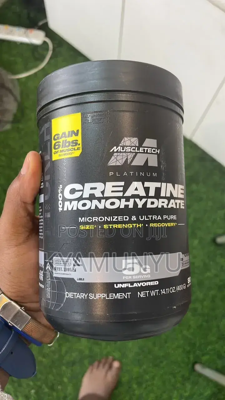 MuscleTech Platinum 100% Creatine Monohydrate.