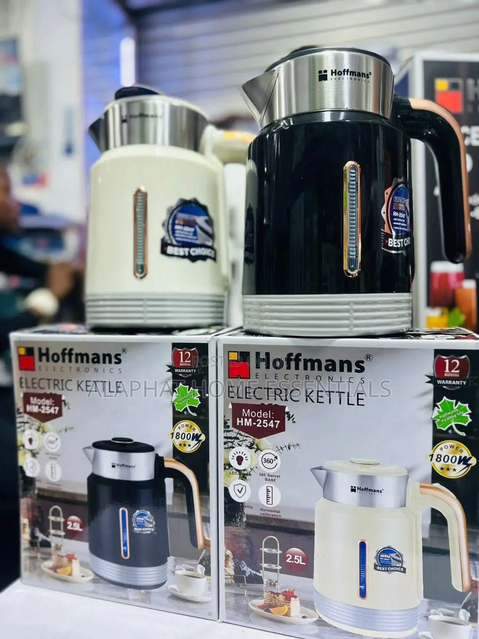 Hoffmans 2.5L Multi-Functional Electric Water & Milk Boiling Kettle