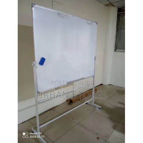 90by120 Set of Board Double Sided With Adjustable Stand White